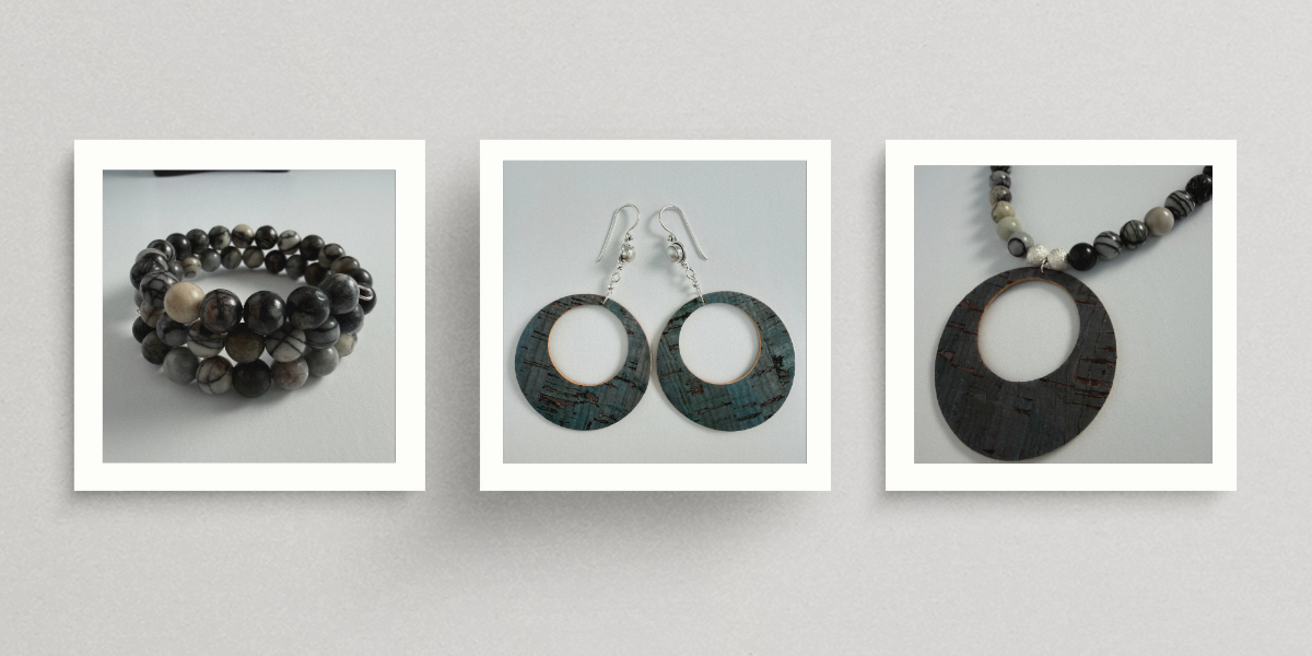 Black Onyx & Marble handmade jewelry